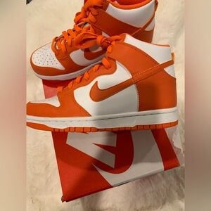 Nike Dunk High (GS) Orange Blaze size 6.5 youth (Women’s size 8) “Syracuse”